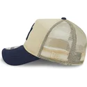 beige-og-marinebla-9forty-a-frame-all-day-trucker-kasket-fra-new-york-yankees-mlb-af-new-era