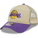 kasketter-buet-beige-snapback-9forty-a-frame-all-day-fra-los-angeles-lakers-nba-af-new-era