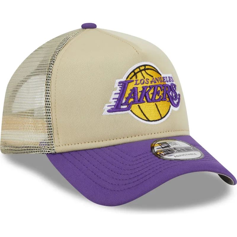 kasketter-buet-beige-snapback-9forty-a-frame-all-day-fra-los-angeles-lakers-nba-af-new-era
