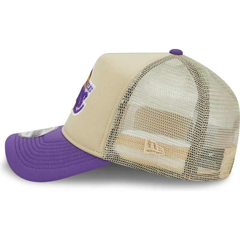 kasketter-buet-beige-snapback-9forty-a-frame-all-day-fra-los-angeles-lakers-nba-af-new-era
