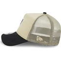 las-vegas-raiders-nfl-new-era-beige-og-sort-9forty-a-frame-all-day-trucker-kasket