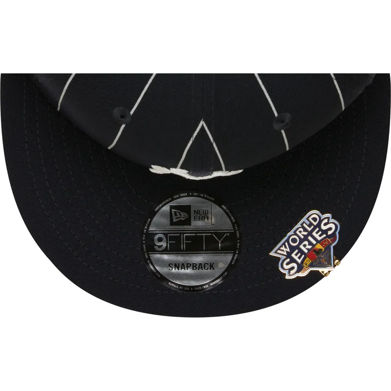 marinebla-flat-snapback-kasket-9fifty-pinstripe-visor-clip-fra-new-york-yankees-mlb-fra-new-era