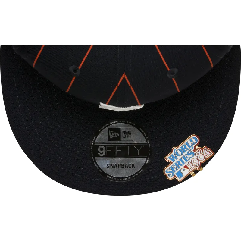 marinebla-flat-snapback-kasket-9fifty-pinstripe-visor-clip-fra-detroit-tigers-mlb-fra-new-era