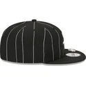 kasketter-flad-sort-snapback-9fifty-pinstripe-visor-clip-fra-chicago-white-sox-mlb-af-new-era