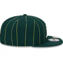 gron-flat-cap-snapback-9fifty-pinstripe-visor-clip-fra-oakland-athletics-mlb-fra-new-era