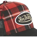 kasketter-buet-rod-justerbar-rem-af-von-dutch