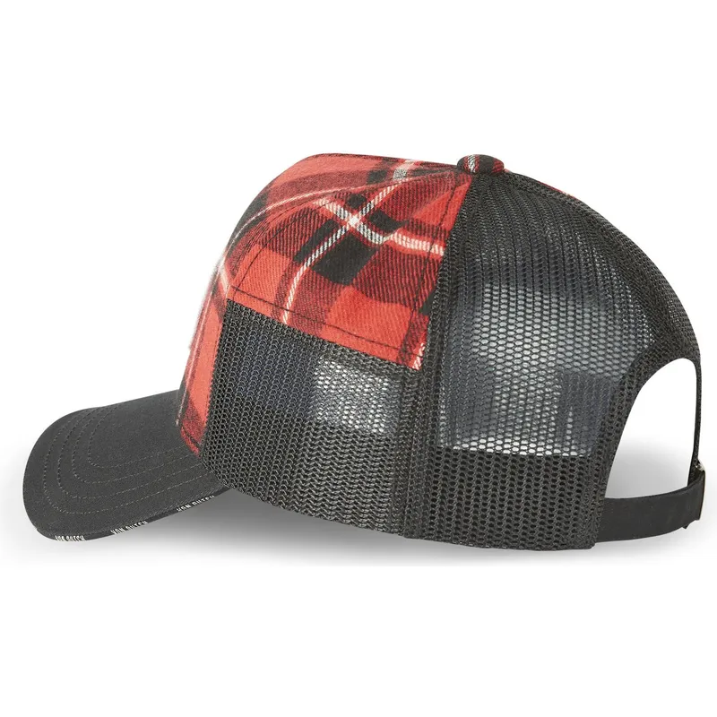 kasketter-buet-rod-justerbar-rem-af-von-dutch