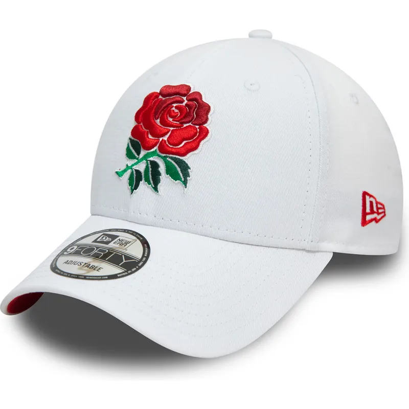 kasketter-buet-hvid-justerbar-rem-9forty-core-fra-england-rugby-rfu-af-new-era