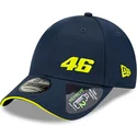 justerbar-9forty-repreve-flawless-marinebla-buet-kasket-af-valentino-rossi-vr46-motogp-fra-new-era