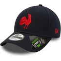 marinebla-justerbar-buet-cap-med-rodt-logo-9forty-repreve-team-colour-fra-french-rugby-federation-ffr-fra-new-era