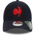 marinebla-justerbar-buet-cap-med-rodt-logo-9forty-repreve-team-colour-fra-french-rugby-federation-ffr-fra-new-era