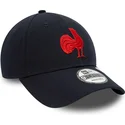 marinebla-justerbar-buet-cap-med-rodt-logo-9forty-repreve-team-colour-fra-french-rugby-federation-ffr-fra-new-era