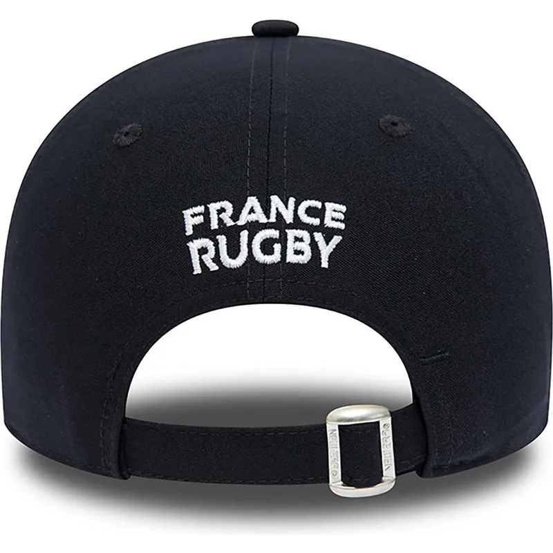 kasketter-buet-marinebla-justerbar-rem-9forty-repreve-team-colour-fra-french-rugby-federation-ffr-af-new-era