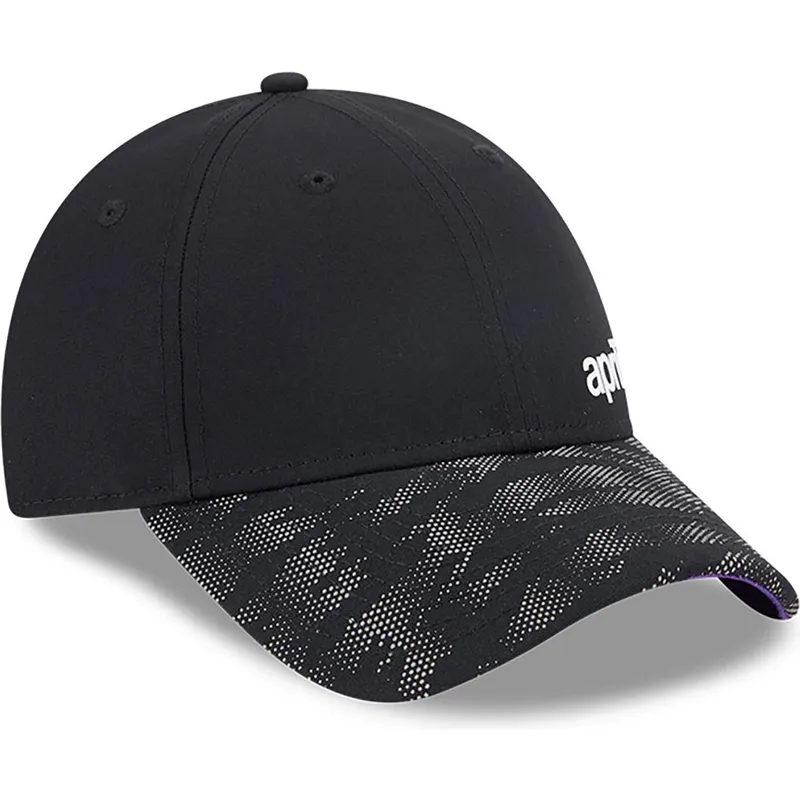 sort-justerbar-kurvet-kasket-9forty-reflective-visor-fra-aprilia-piaggio-fra-new-era