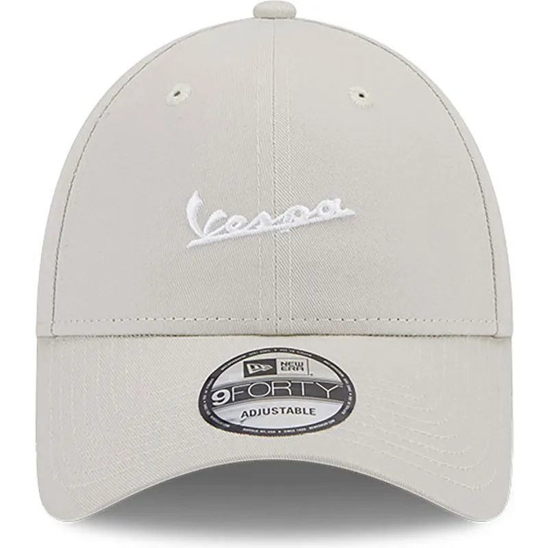 kasketter-buet-beige-justerbar-rem-9forty-seasonal-fra-vespa-piaggio-af-new-era