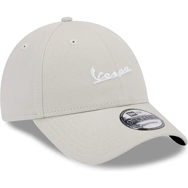 kasketter-buet-beige-justerbar-rem-9forty-seasonal-fra-vespa-piaggio-af-new-era