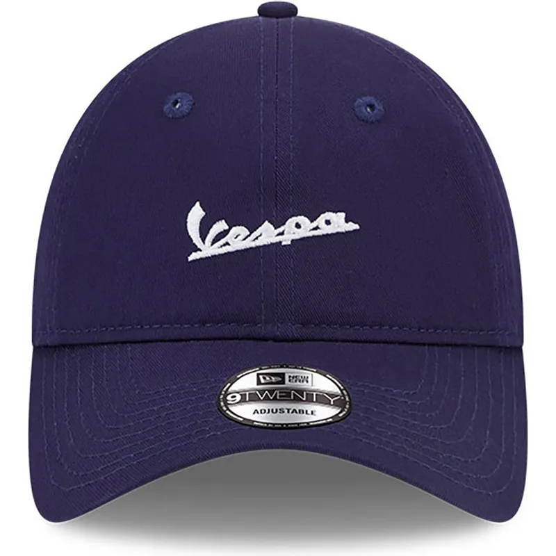 kasketter-buet-marinebla-justerbar-rem-9twenty-fra-vespa-piaggio-af-new-era kasketter-buet-marinebla-justerbar-rem-9twenty-fra-vespa-piaggio-af-new-era