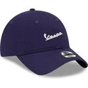 justerbar-marinebla-buet-kasket-9twenty-fra-vespa-piaggio-fra-new-era