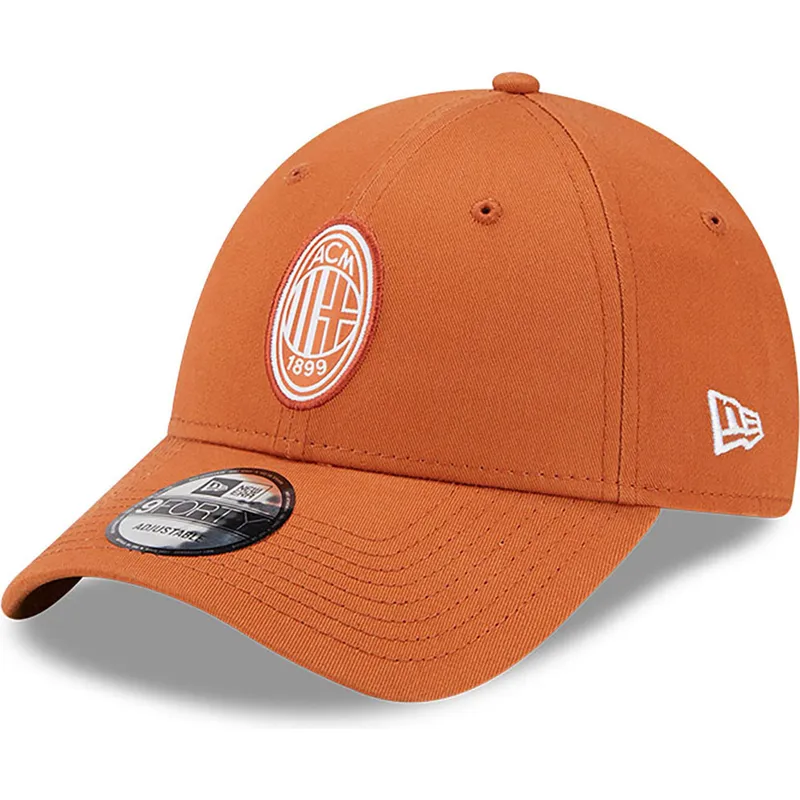 kasketter-buet-orange-justerbar-rem-9forty-seasonal-fra-ac-milan-serie-a-af-new-era