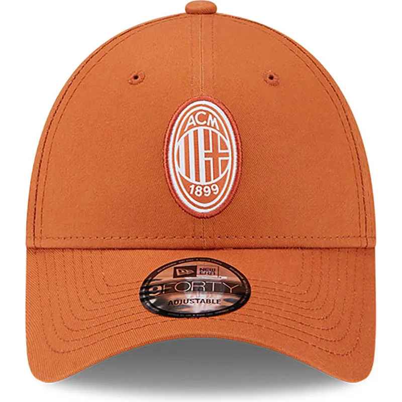 kasketter-buet-orange-justerbar-rem-9forty-seasonal-fra-ac-milan-serie-a-af-new-era