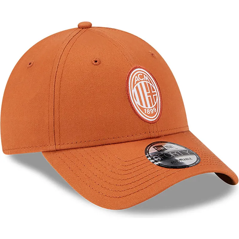 kasketter-buet-orange-justerbar-rem-9forty-seasonal-fra-ac-milan-serie-a-af-new-era