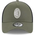 kasketter-buet-gron-snapback-a-frame-seasonal-fra-ac-milan-serie-a-af-new-era