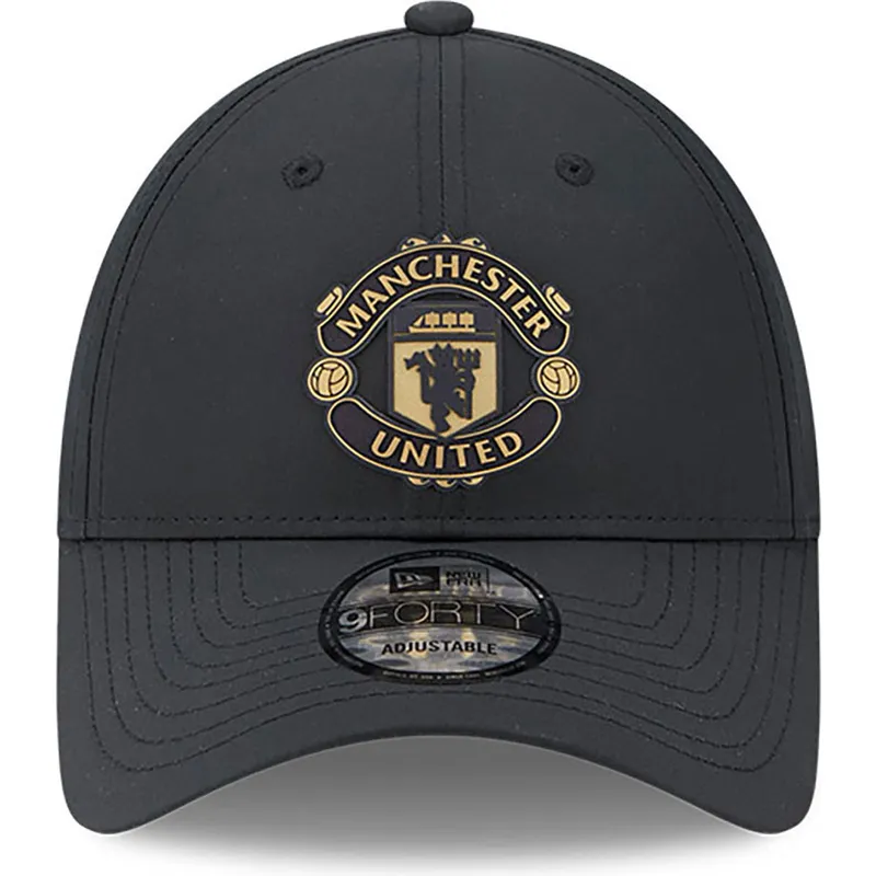 kasketter-buet-sort-justerbar-rem-dorado-9forty-fra-manchester-united-football-club-premier-league-af-new-era
