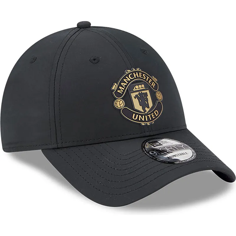 kasketter-buet-sort-justerbar-rem-dorado-9forty-fra-manchester-united-football-club-premier-league-af-new-era