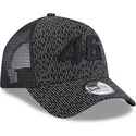 kasketter-buet-sort-snapback-a-frame-reflective-all-over-print-fra-valentino-rossi-vr46-motogp-af-new-era
