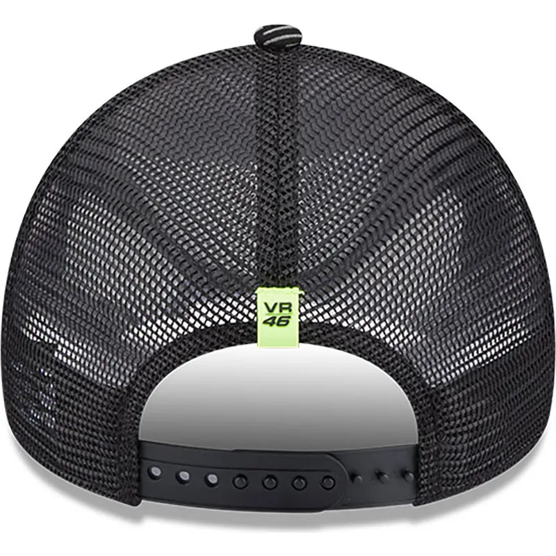 kasketter-buet-sort-snapback-a-frame-reflective-all-over-print-fra-valentino-rossi-vr46-motogp-af-new-era