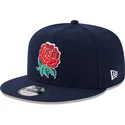 kasketter-flad-bla-snapback-9fifty-wool-fra-england-rugby-rfu-af-new-era