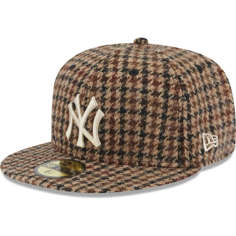 kasketter-flad-brun-tilpasset-59fifty-harris-tweed-fra-new-york-yankees-mlb-af-new-era kasketter-flad-brun-tilpasset-59fifty-harris-tweed-fra-new-york-yankees-mlb-af-new-era