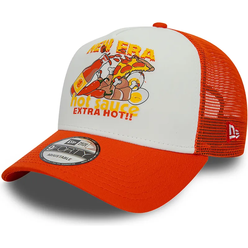 kasketter-buet-orange-snapback-a-frame-af-new-era kasketter-buet-orange-snapback-a-frame-af-new-era