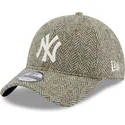 kasketter-buet-gra-justerbar-rem-9twenty-tweed-pack-fra-new-york-yankees-mlb-af-new-era