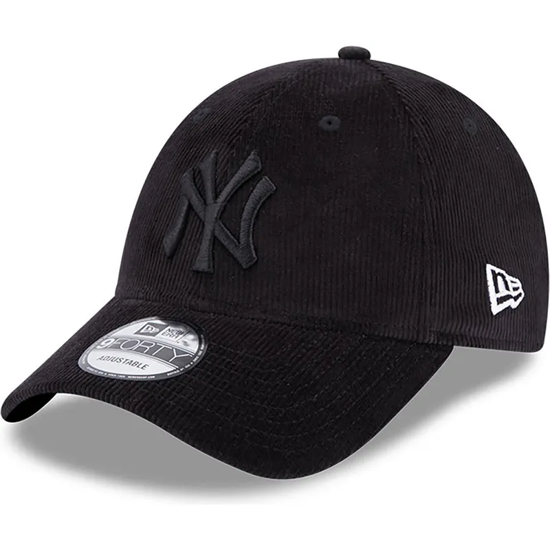 kasketter-buet-sort-justerbar-rem-9forty-cord-fra-new-york-yankees-mlb-af-new-era