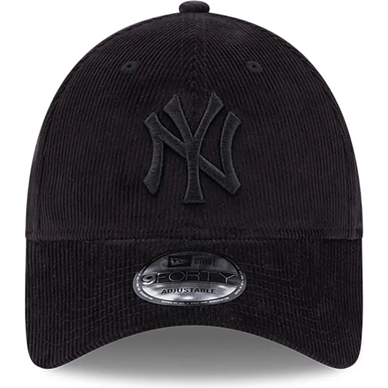 kasketter-buet-sort-justerbar-rem-9forty-cord-fra-new-york-yankees-mlb-af-new-era