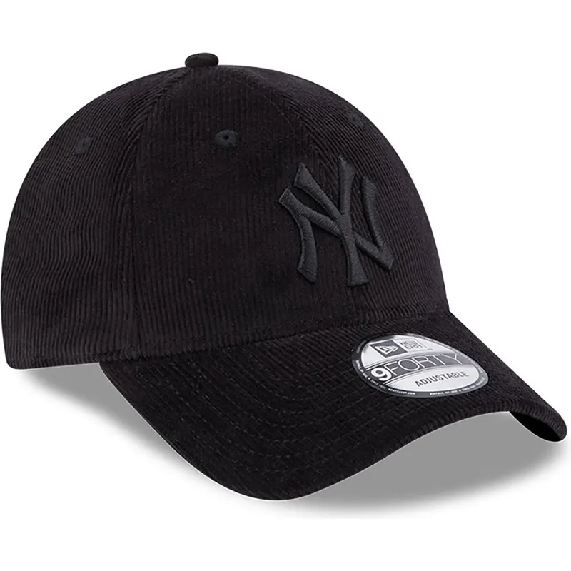 kasketter-buet-sort-justerbar-rem-9forty-cord-fra-new-york-yankees-mlb-af-new-era