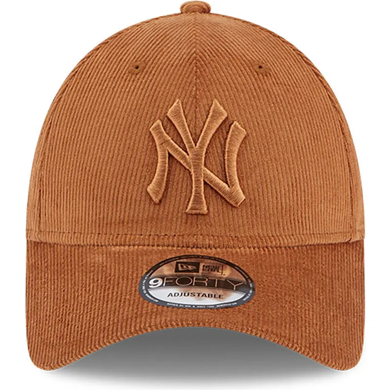 kasketter-buet-brun-justerbar-rem-9forty-cord-fra-new-york-yankees-mlb-af-new-era kasketter-buet-brun-justerbar-rem-9forty-cord-fra-new-york-yankees-mlb-af-new-era