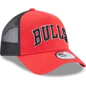 kasketter-buet-rod-snapback-a-frame-team-script-fra-chicago-bulls-nba-af-new-era