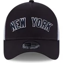 new-era-mlb-new-york-yankees-a-frame-team-script-marinebla-trucker-cap