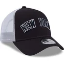 new-era-mlb-new-york-yankees-a-frame-team-script-marinebla-trucker-cap