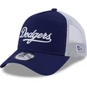 kasketter-buet-bla-snapback-a-frame-team-script-fra-los-angeles-dodgers-mlb-af-new-era