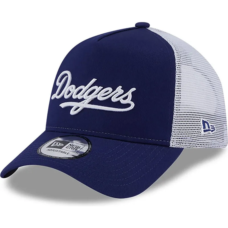 kasketter-buet-bla-snapback-a-frame-team-script-fra-los-angeles-dodgers-mlb-af-new-era