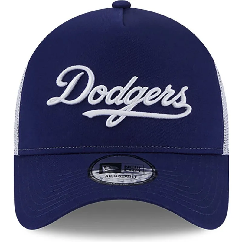 kasketter-buet-bla-snapback-a-frame-team-script-fra-los-angeles-dodgers-mlb-af-new-era
