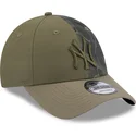 kasketter-buet-gron-justerbar-rem-9forty-multi-texture-fra-new-york-yankees-mlb-af-new-era