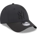 new-era-new-york-yankees-mlb-9forty-multi-texture-sort-justerbar-buet-kasket-med-sort-logo