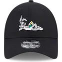 kasketter-buet-sort-justerbar-rem-9forty-fra-bugs-bunny-looney-tunes-af-new-era