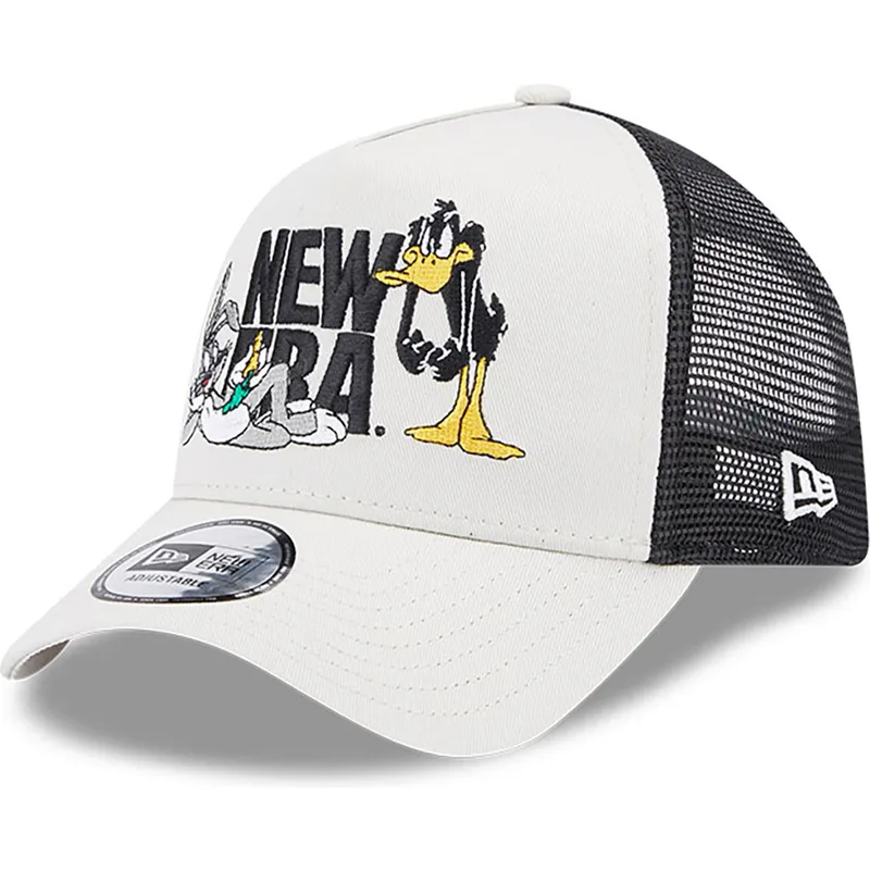 kasketter-buet-beige-snapback-a-frame-fra-bugs-bunny-y-pato-lucas-looney-tunes-af-new-era