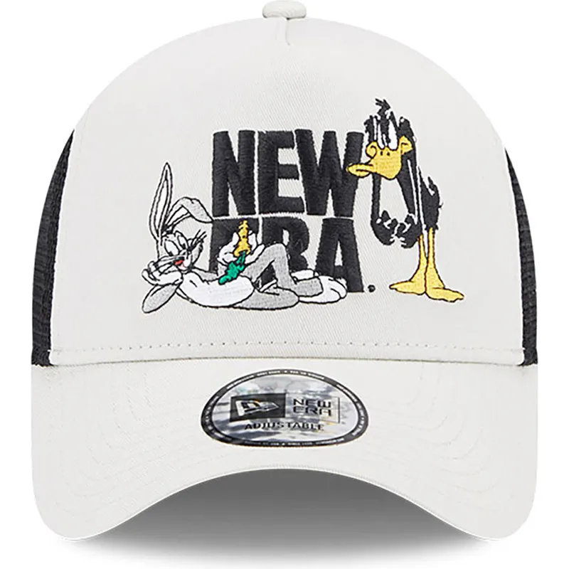 kasketter-buet-beige-snapback-a-frame-fra-bugs-bunny-y-pato-lucas-looney-tunes-af-new-era