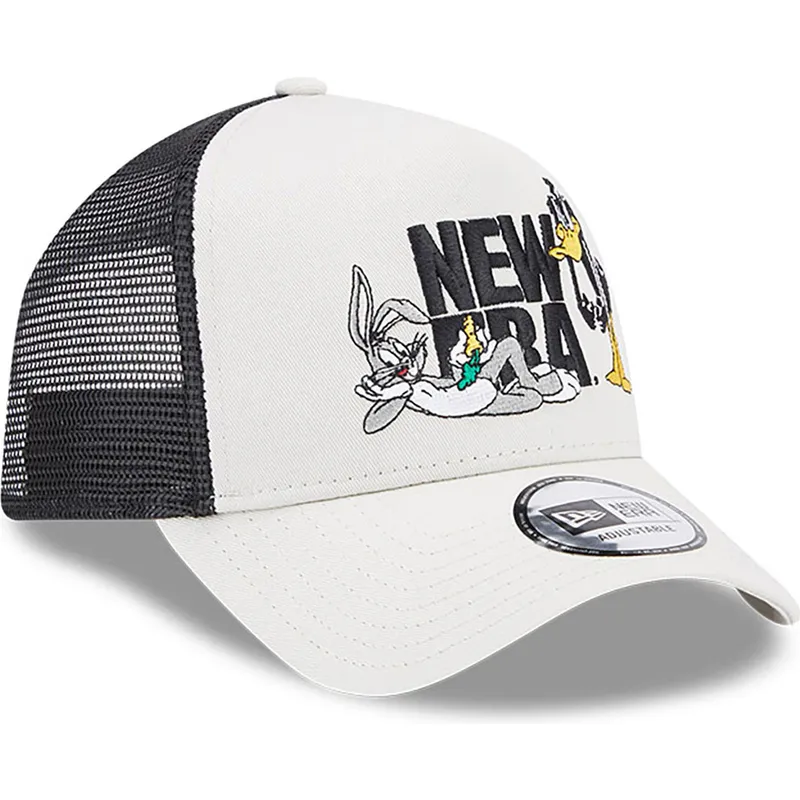 kasketter-buet-beige-snapback-a-frame-fra-bugs-bunny-y-pato-lucas-looney-tunes-af-new-era